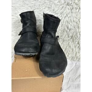 Merrell Women's Haven Duo Waterproof Ankle Leather Black Boots Size 6.5